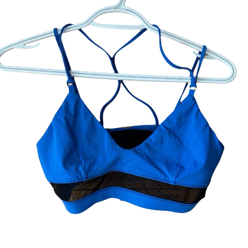 Lulu Go With The Flow Blue Strappy Swim Top